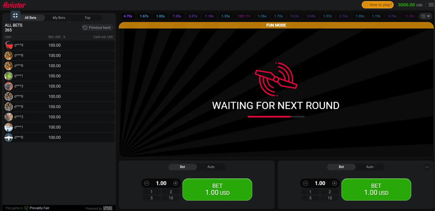 Play Aviator Demo by Spribe for Free