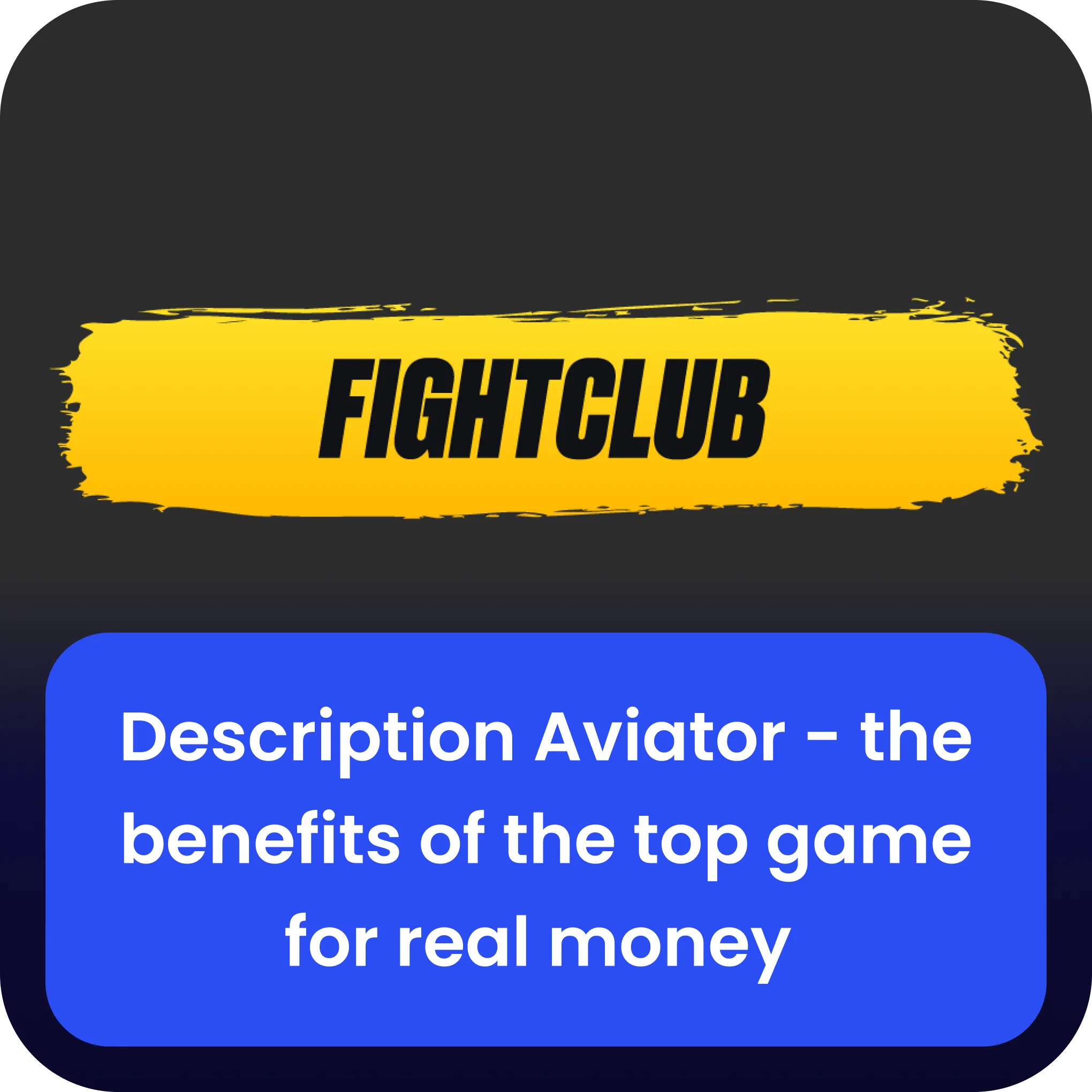 fight club aviator description