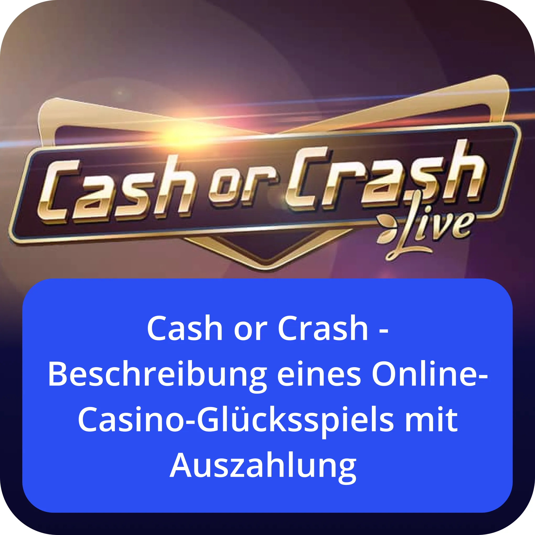 Cash or Crash glücksspiels 